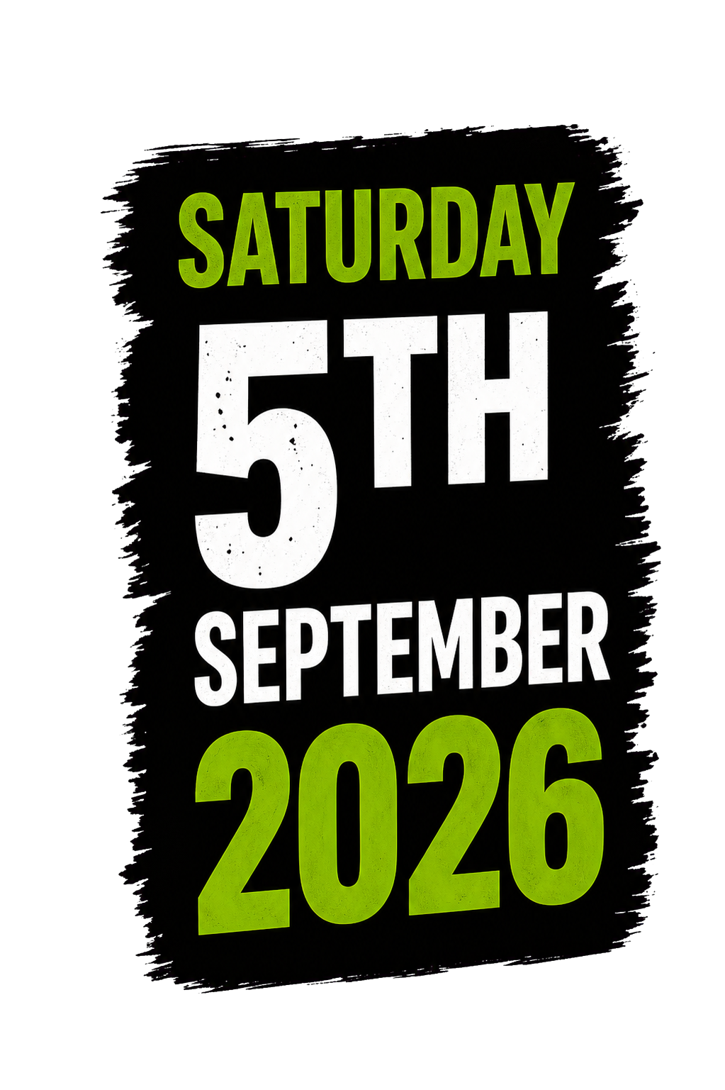 Saturday 5th September 2026